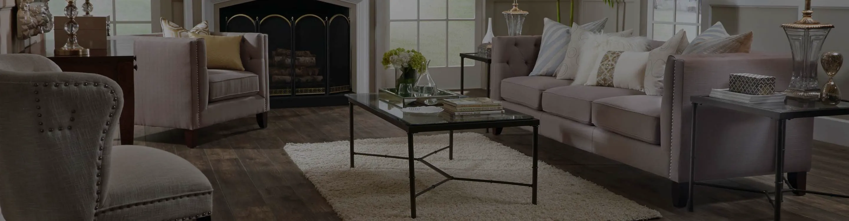 wood flooring installation in living area